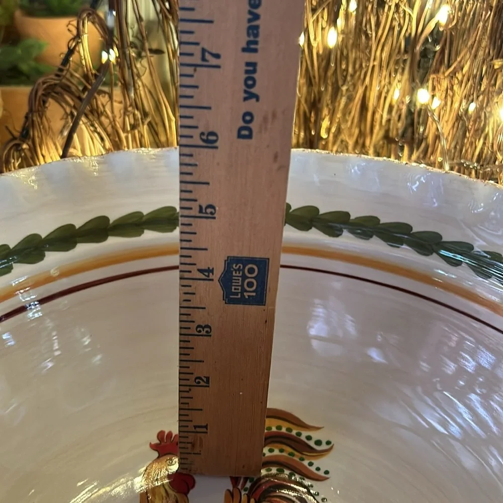 Williams Sonoma RARE Tuscan Rooster Bowl NEVER USED